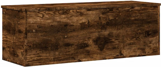 vidaXL Wooden Decorative Trunk Brown 102x35x35cm