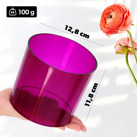 Ghiveci rotund pentru flori Kadax 12.5cm