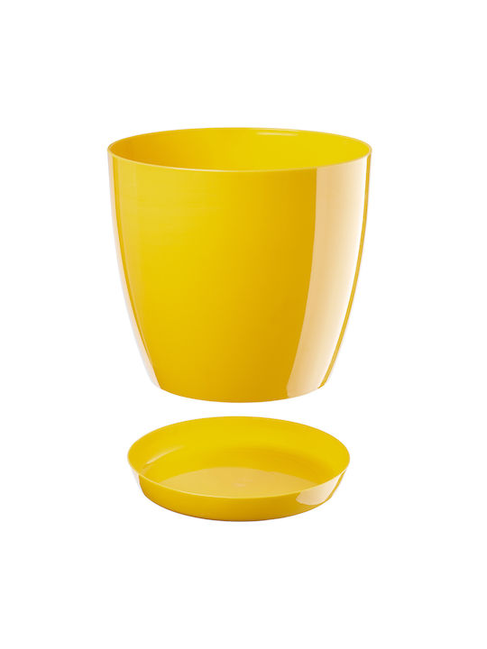 Kadax Flower Pot Cover Yellow 16cm