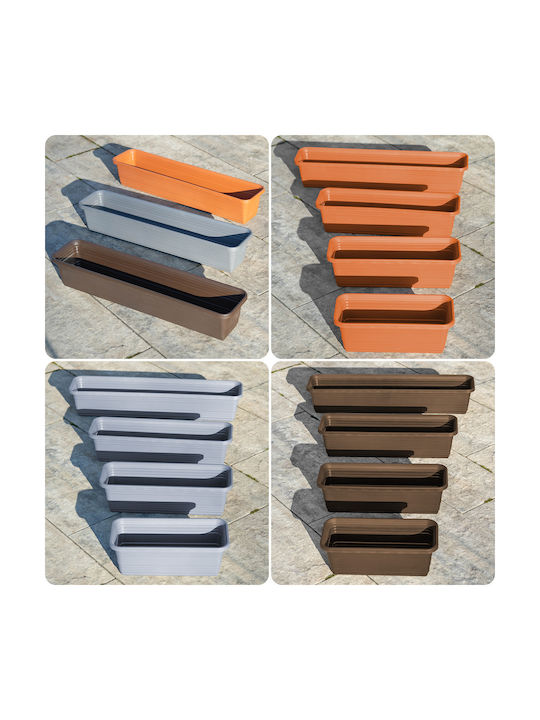 Kadax Balcony Box Planter 60cm Brick Flower Box
