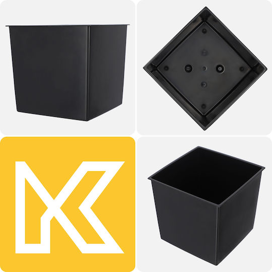 Kadax Flower Pot Cover Insert Graphite 25cm