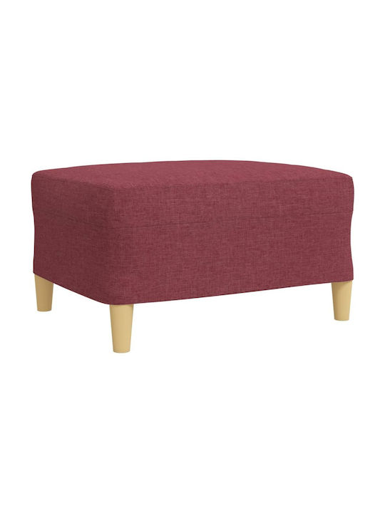 Living Room Furniture Set 3-Seater & 2-Seater & Stool Red
