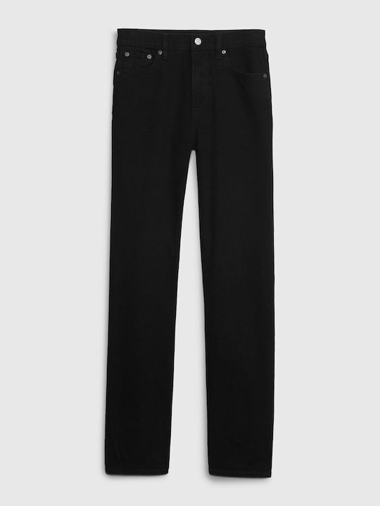 High Rise '90s Straight Τζιν Παντελόνι True Black