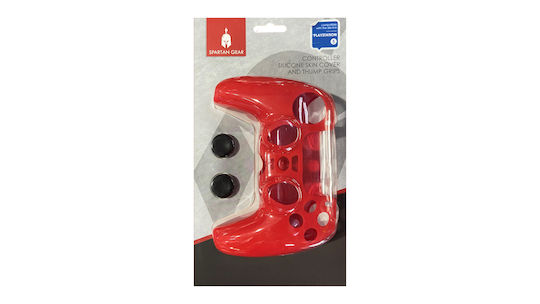 Spartan Gear Silicone PS5 Controller Protective Case Red