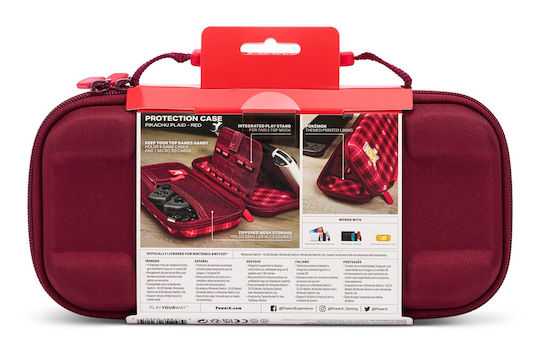 PowerA Schalter / Switch Lite / Schalter OLED Pikachu Plaid Red