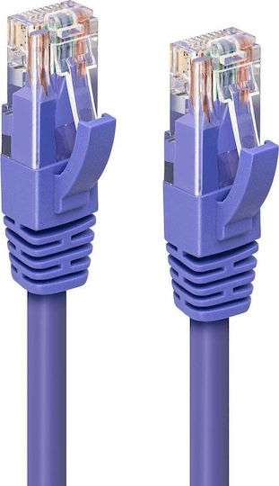 Microconnect U/UTP Cat.6a Ethernet Network Cable 0.5m Purple 1pcs