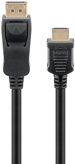 Goobay Cable DisplayPort male - HDMI male 1m Black (64835)