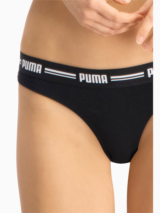 Cotton Women's String 2Pack Black/White