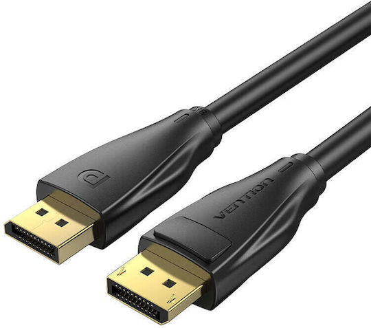 Vention Cable DisplayPort male - DisplayPort male 1m Μαύρο (HCCBF)