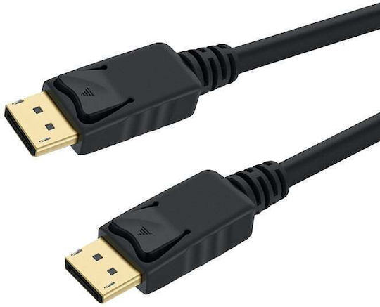 PremiumCord Cable DisplayPort male - DisplayPort male 2m Μαύρο (KPORT4-02)