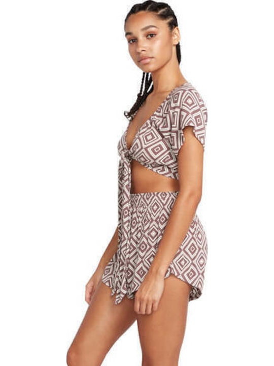 Retrospectacle Women's Shorts Brown/White