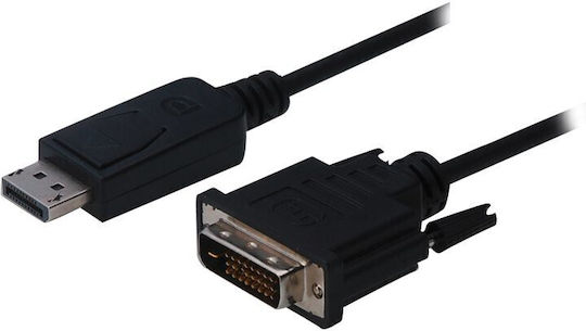 Digitus Cable DisplayPort male - DVI male 2m Μαύρο (DB-340301-020-S)