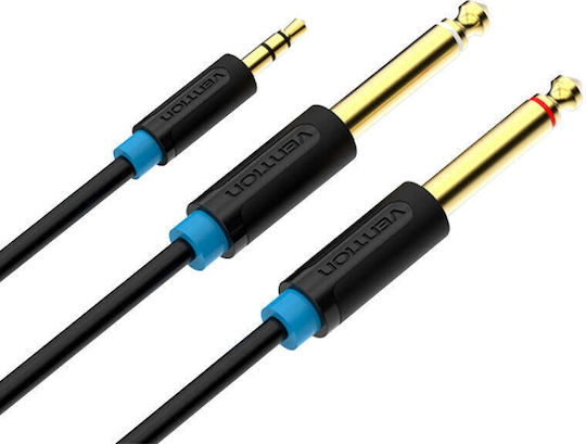 Vention Cable 2x 6.3mm male - 3.5mm male 1m BACBF
