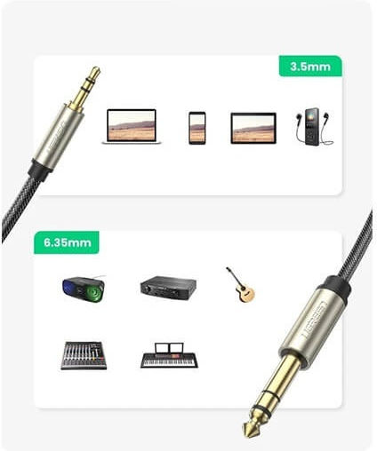 Ugreen Cable 6.3mm male - 3.5mm male 5m (10630)