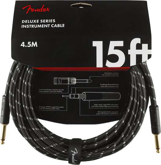 Fender Deluxe Series Cable 6.3mm male - 6.3mm male 4.5m (990820083)