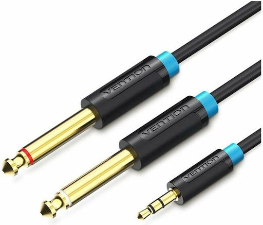 Vention Cable 2x 6.3mm male - 3.5mm male 1m BACBF