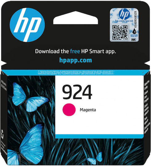 HP 924 Original InkJet Printer Ink Magenta (4K0U4NE)