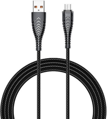 Veger V103 Braided USB 2.0 to micro USB Cable Μαύρο 1.2m