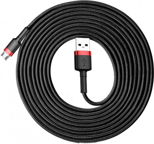 Baseus Cafule 3m Regular USB 2.0 to micro USB Cable Red (CAMKLF-H91)