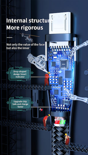 Joyroom S-M41 Regulär USB 2.0 auf Micro-USB-Kabel Schwarz 2m 1Stück