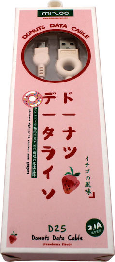 1m Regular USB 2.0 to micro USB Cable Pink (TEC231)