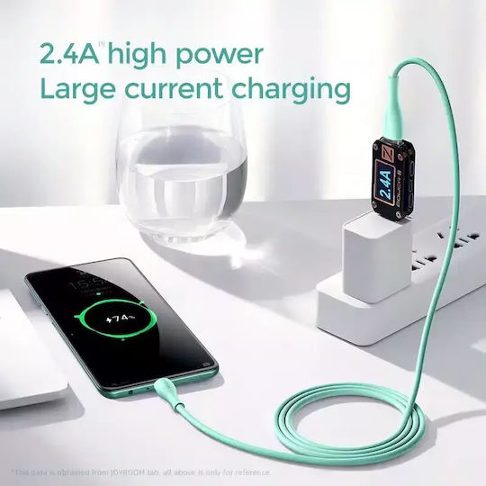 Joyroom Regular USB 2.0 to micro USB Cable Πράσινο 2m