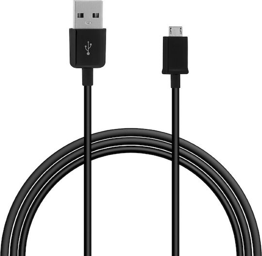 Samsung Regular USB 2.0 to micro USB Cable Μαύρο 1.5m (ECB-DU4EBE) 1τμχ