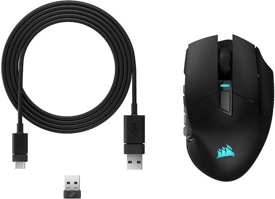 Corsair Scimitar RGB Elite Безжична Геймърска Мишка 18000 DPI Черен