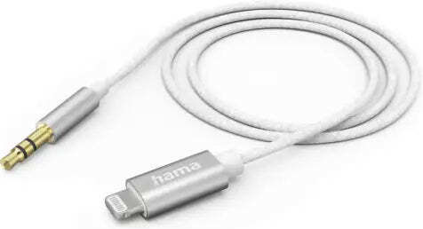 HAMA 3.5mm to Lightning Cable Λευκό 1m 00201522