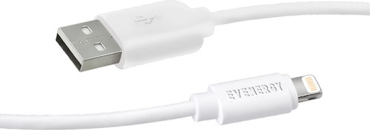 SBS USB to Lightning Cable Λευκό 1m (CA19462364)