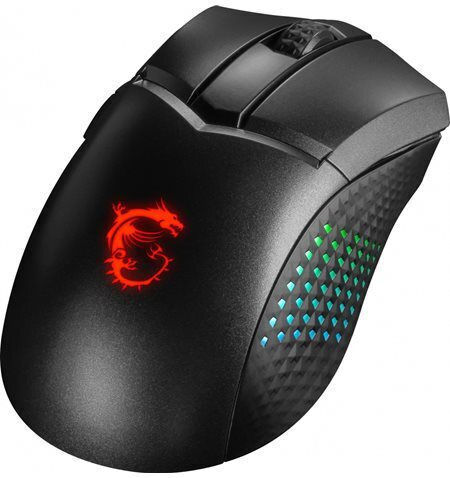 MSI Clutch Gm51 Ασύρματο RGB Gaming Ποντίκι 26000 DPI Μαύρο
