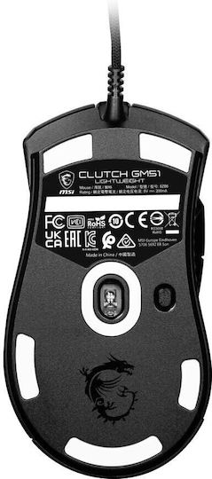 MSI Clutch GM51 Ασύρματο RGB Gaming Ποντίκι 6400 DPI Μαύρο