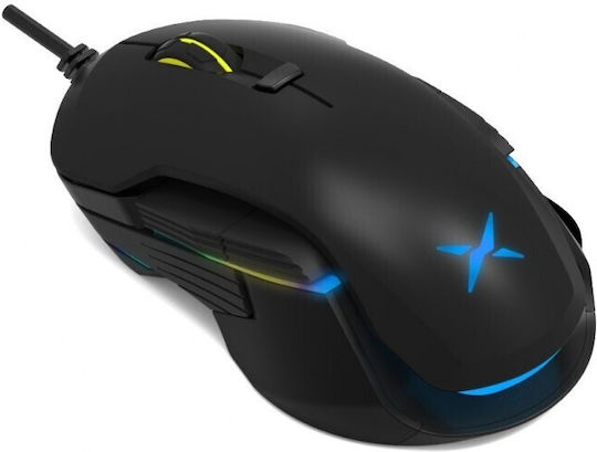 Delux M627 Ασύρματο RGB Gaming Ποντίκι 16000 DPI Μαύρο