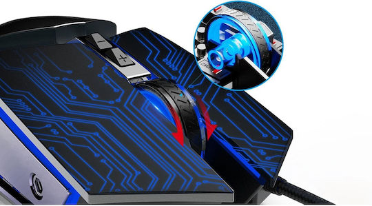 Inphic PW2 RGB Gaming Ποντίκι 4800 DPI Ασημί