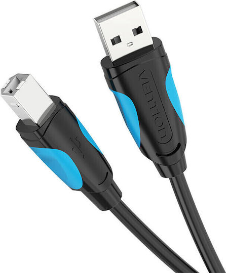 Vention USB 2.0 Cable USB-A male - USB-B male Μαύρο 10m 056304