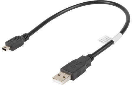 Lanberg USB 2.0 Cable USB-A male - mini USB-A male 0.3m (CA-USBK-10CC-0003-BK)