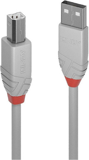 Lindy USB 2.0 Cablu USB-A - USB-B Gri 0.5m 36681