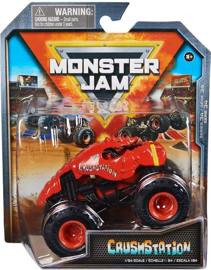 Mașină Monster Jam Metallic Crushstation Scara 1:64