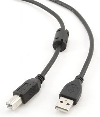 Cablexpert USB 2.0 Cable USB-A male - USB-B male Μαύρο 1.5m CCFB-USB2-AMBM-1.5M
