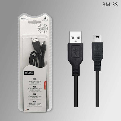 SGL 3m USB 2.0 Cable A-Male to mini A-Male (097190)