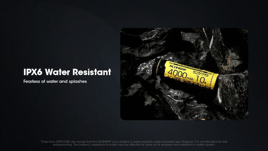 NiteCore Επαναφορτιζόμενη Μπαταρία 18650 4000mAh 3.6V 1τμχ