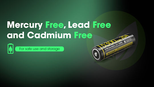 NiteCore Rechargable Battery 21700 Li-ion 5300mAh 1pcs