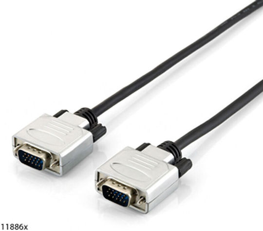 Equip Kabel VGA-Stecker - VGA-Stecker Schwarz 15m (118865)