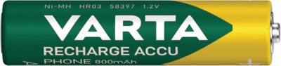 Varta Rechargeable Battery AAA Ni-MH 550mAh 1.2V 2pcs