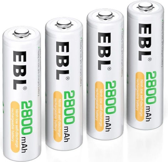 EBL EBL Baterii Reîncărcabile AA Ni-MH 2800mAh 1.2V 4buc