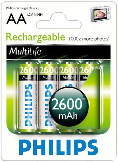 Philips Презареждащи батерии AA Ni-MH 2600mAh 1.2V 4бр