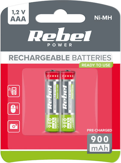 Vipow Επαναφορτιζόμενες Μπαταρίες AAA Ni-MH 900mAh 1.2V 2τμχ