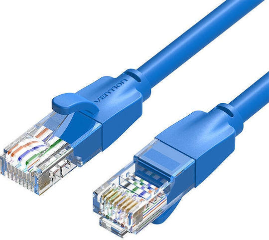 Vention U/UTP Cat.6 (Gigabit) Καλώδιο Δικτύου Ethernet 2m Μπλε