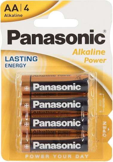 Panasonic Αλκαλικές Μπαταρίες AA 1.5V 4τμχ