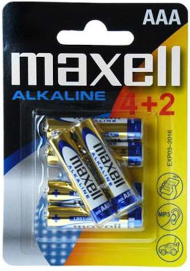 Maxell Alkaline Batterien AAA 1.5V 6Stück